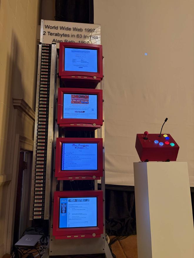 The World Wide Web in 1997, 2 terabytes in 63 inches